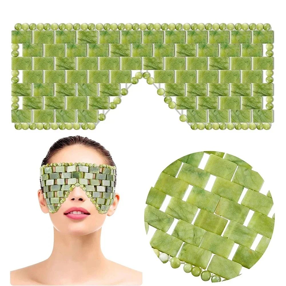 Cooling Jade Eye Mask Sleep Massager 0