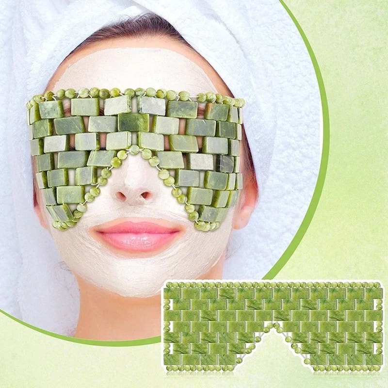 Cooling Jade Eye Mask Sleep Massager 1