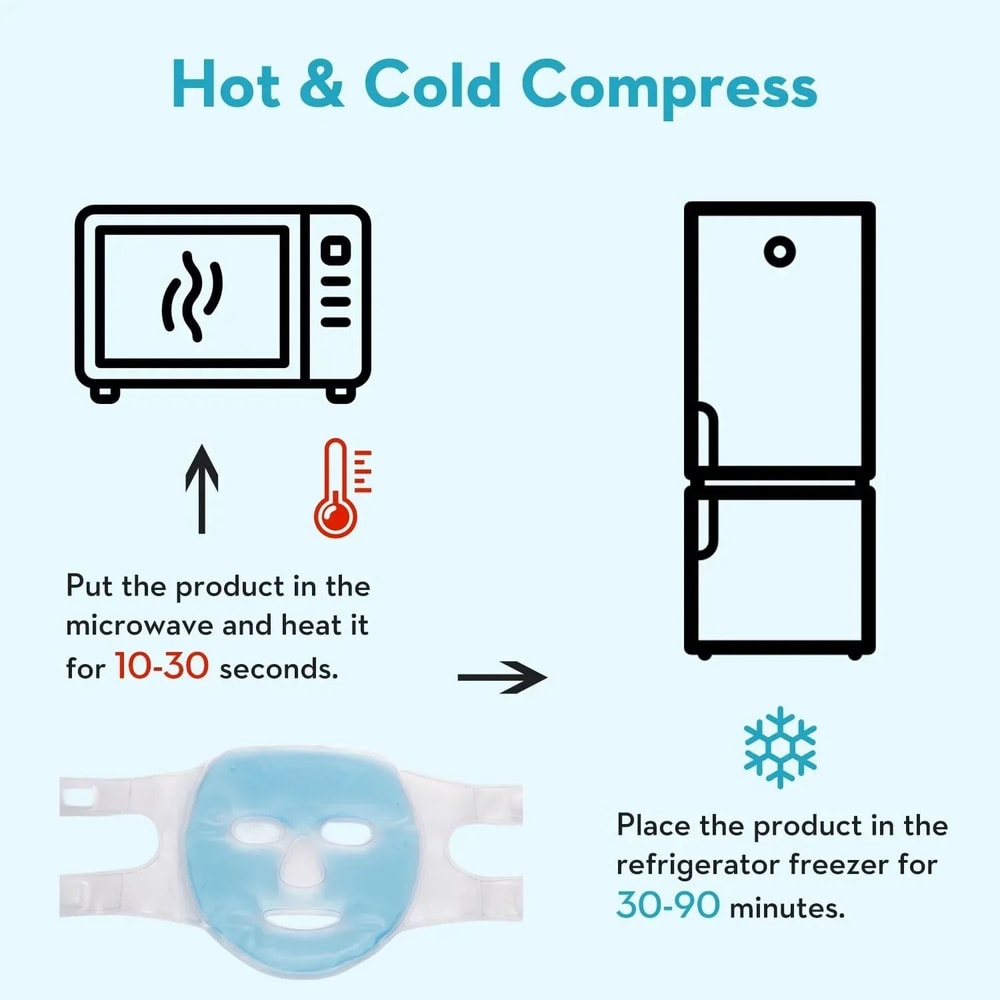 Reusable Cooling Gel Face And Eye Mask 5