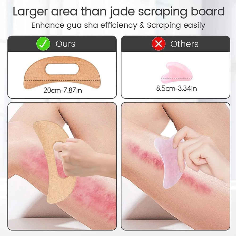 Wooden Body Gua Sha Massage Paddle 3