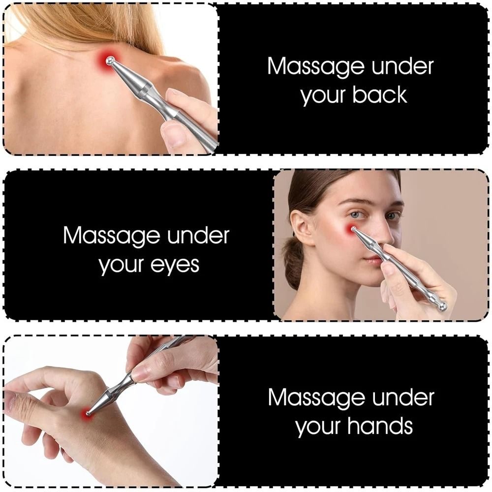 Stainless Steel Dual Head Acupressure Massage Bar 5