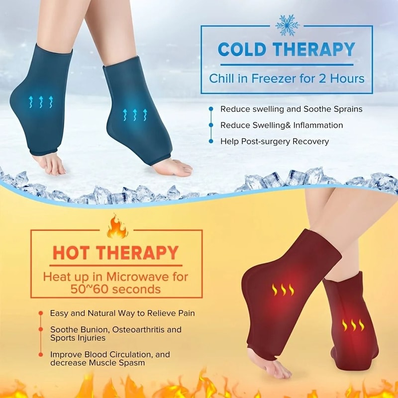 Reusable Hot And Cold Gel Ice Pack For Feet 4