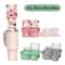 Reusable Silicone Tumbler Ice Tray Set With Storage Bin 0