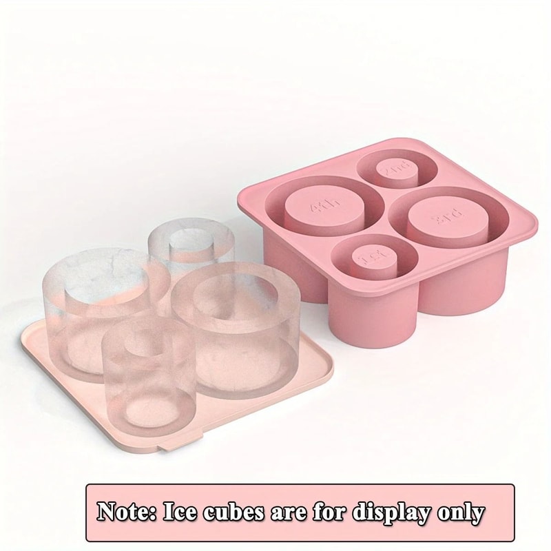 Reusable Silicone Tumbler Ice Tray Set With Storage Bin 8