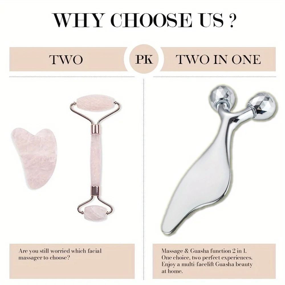 2 In 1 Facial Roller And Gua Sha Massage Tool 3
