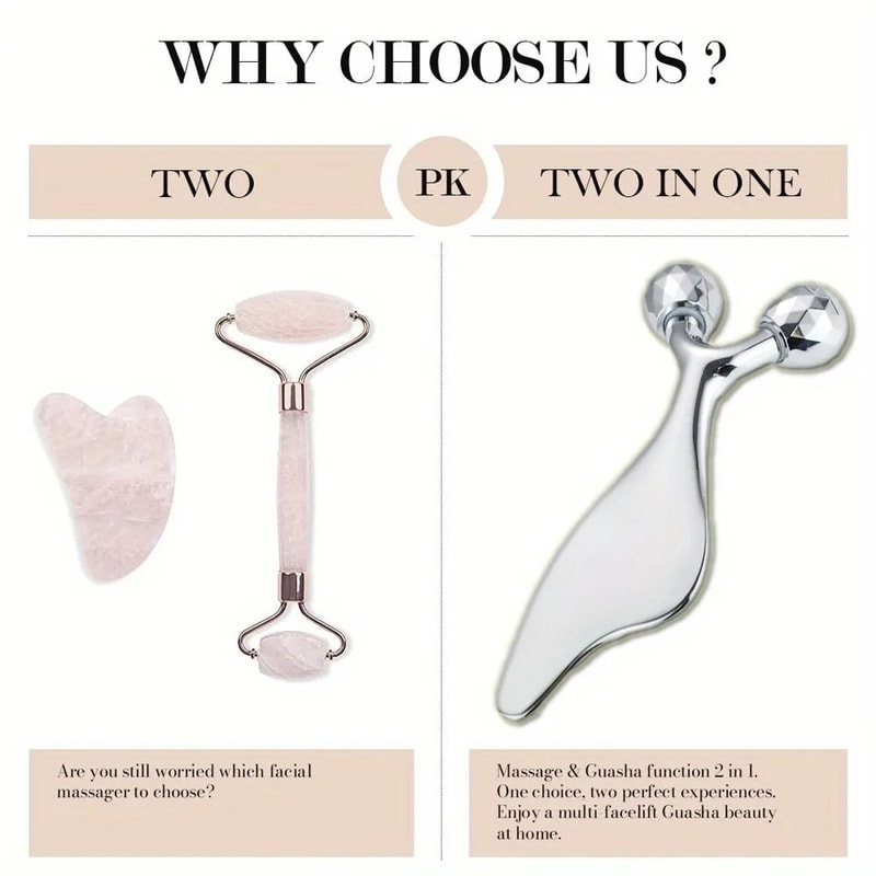2 In 1 Facial Roller And Gua Sha Massage Tool 3