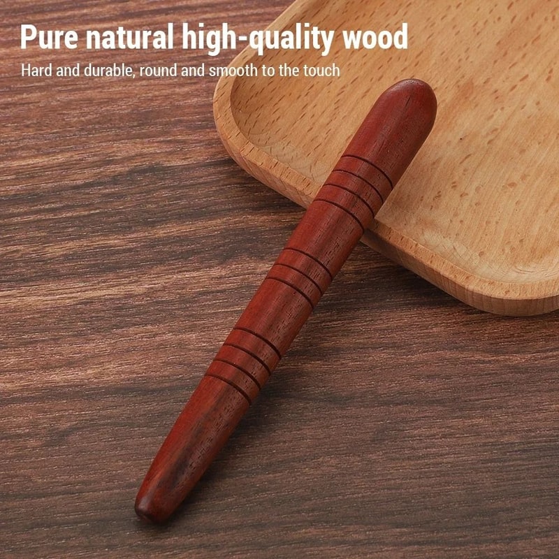 Wooden Foot Reflexology Massage Stick For Acupoint And Body Relaxation 2