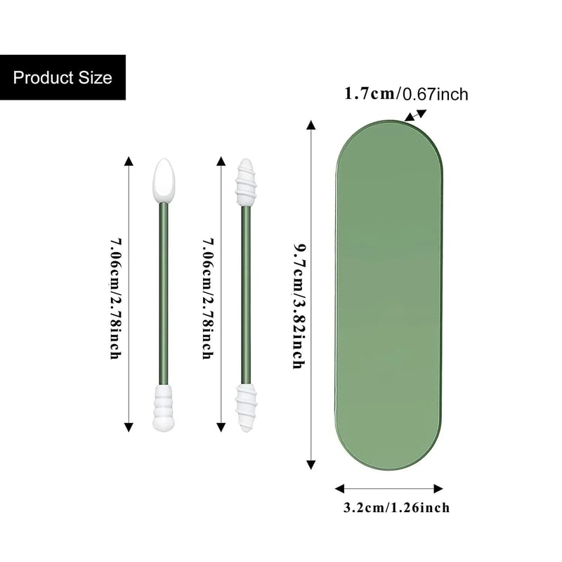 Reusable Silicone Ear Cleaning Swabs With Storage Case 3