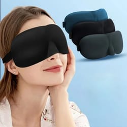 3d contoured sleep eye mask for complete light blocking