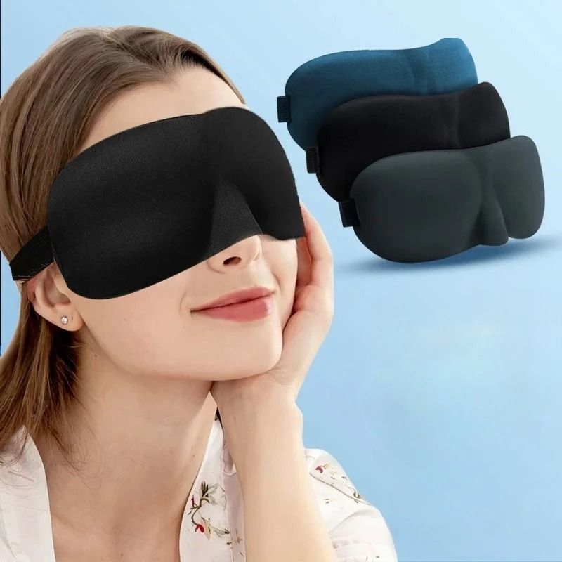 3D Contoured Sleep Eye Mask For Complete Light Blocking 0