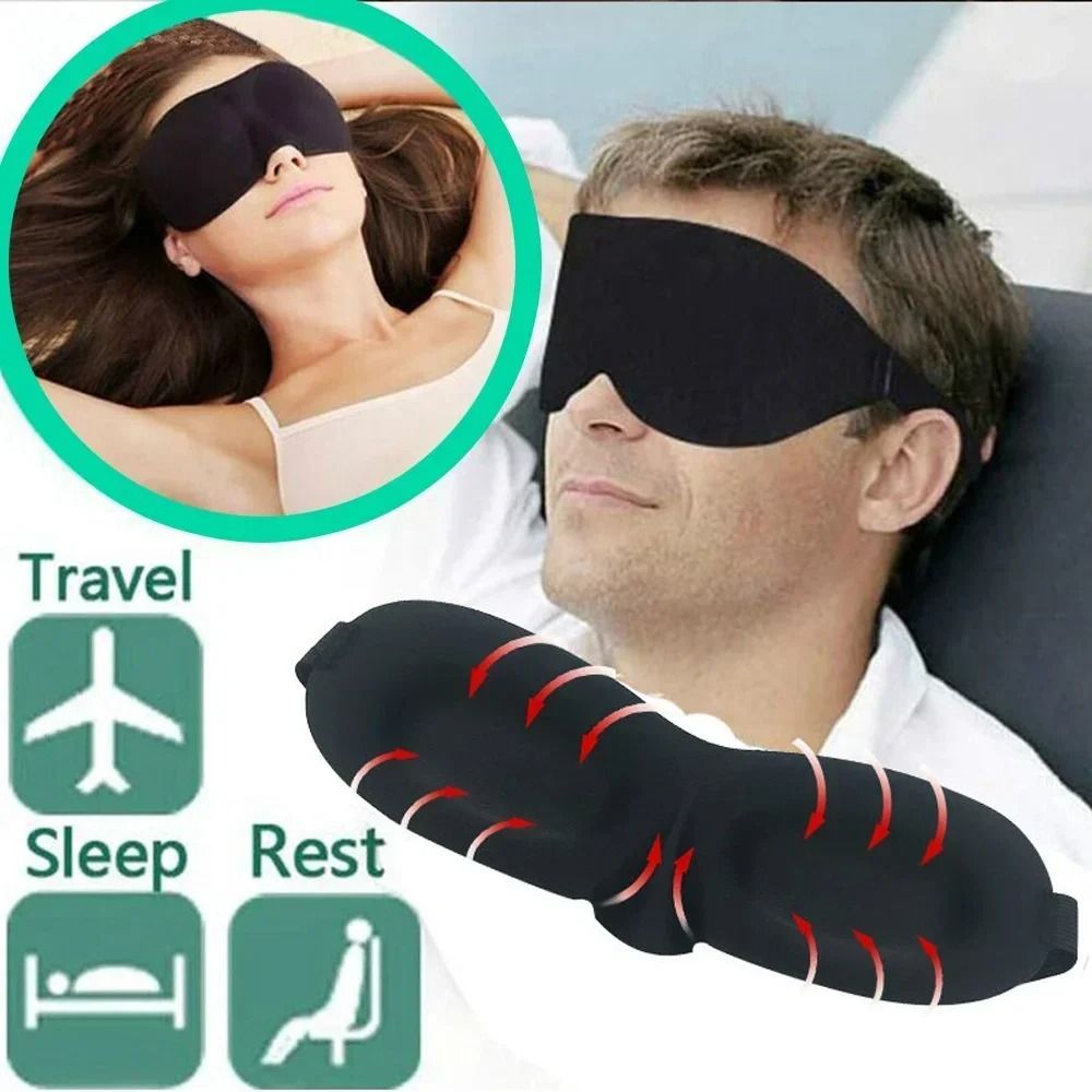 3D Contoured Sleep Eye Mask For Complete Light Blocking 1
