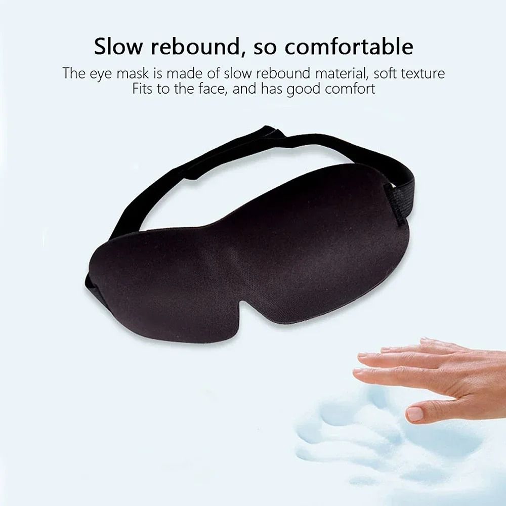 3D Contoured Sleep Eye Mask For Complete Light Blocking 3