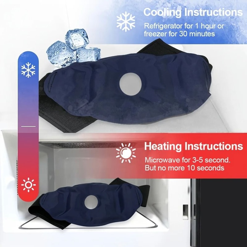 Reusable Knee Ice Pack Wrap Adjustable Cold Therapy Gel Pad 5