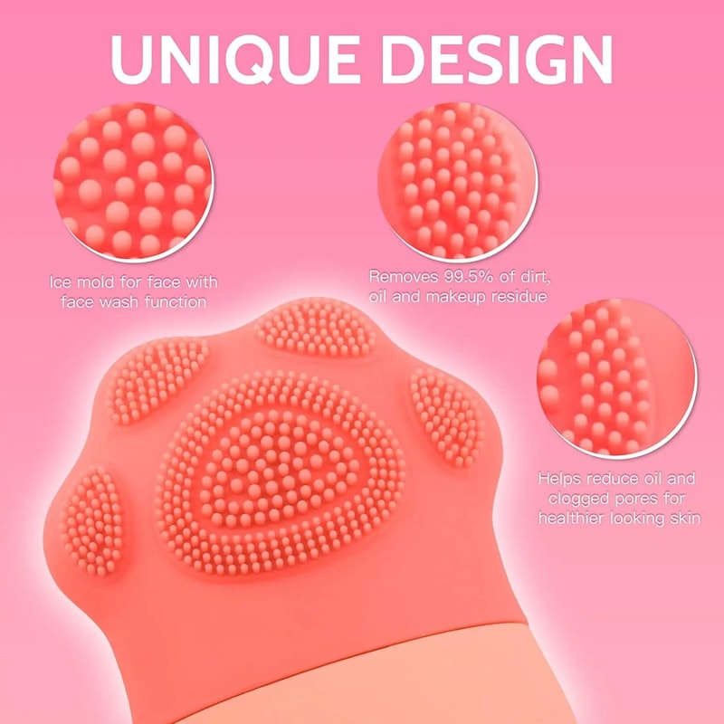 Ice Roller For Face With Silicone Brush Cleaning Pad 2