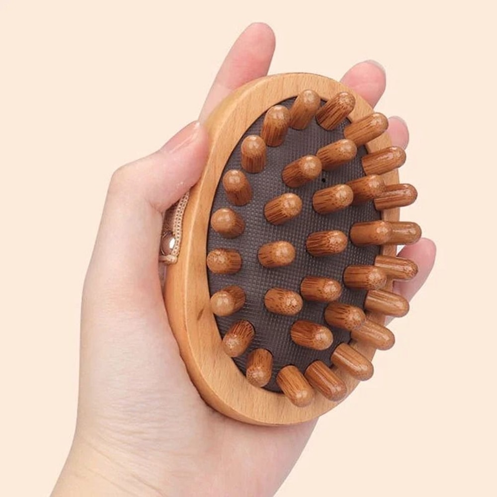 Wooden Air Cushion Body And Scalp Massage Brush 3