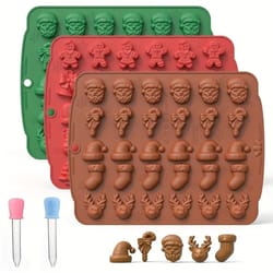 christmas silicone chocolate mold for holiday baking treats