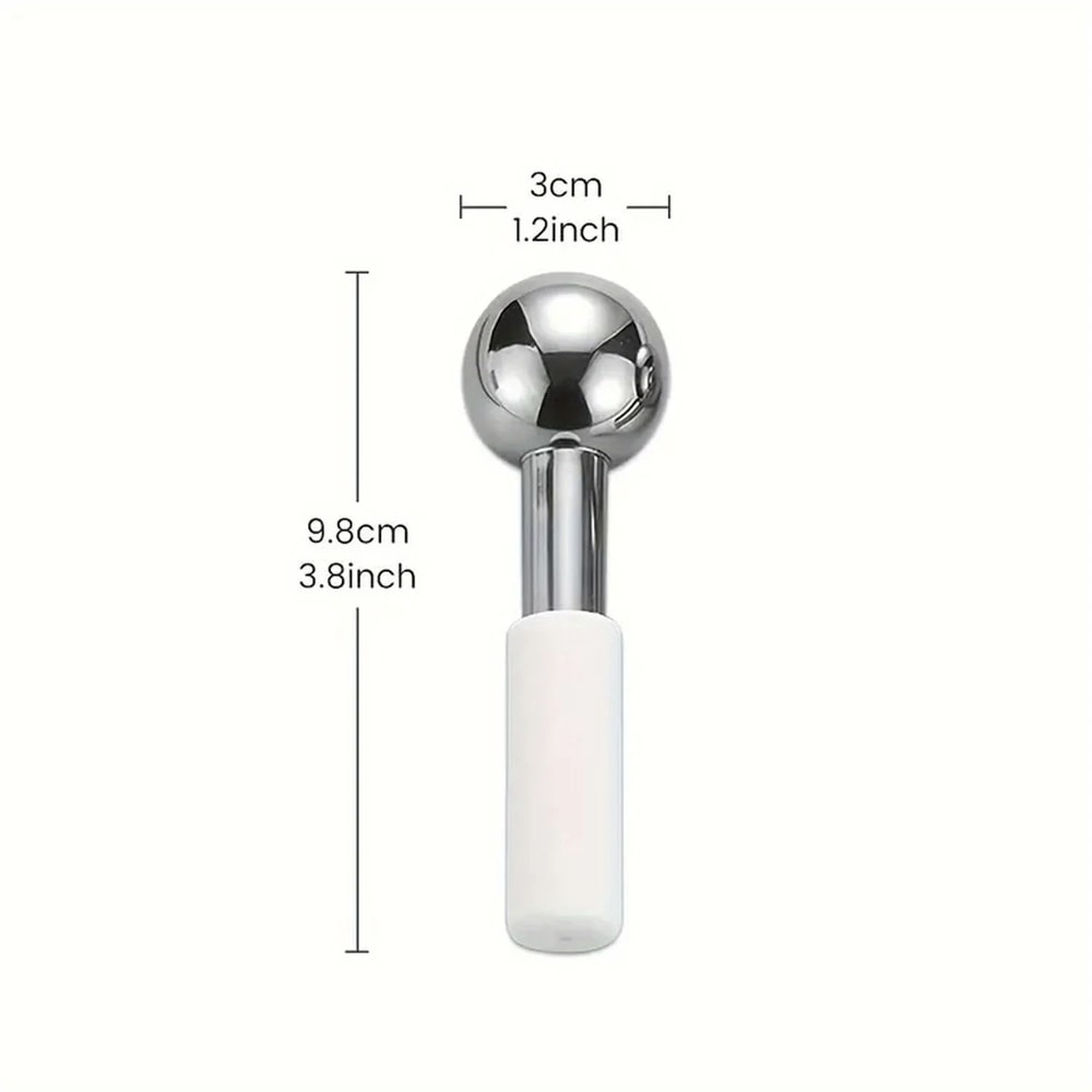 Stainless Steel Ice Globes Facial Cooling Massage Tools 4
