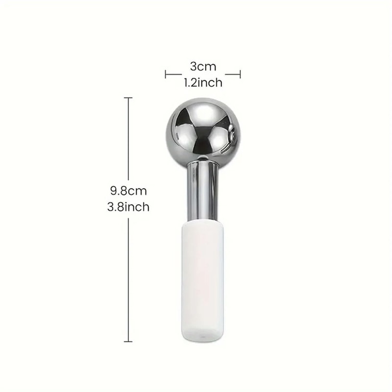 Stainless Steel Ice Globes Facial Cooling Massage Tools 4