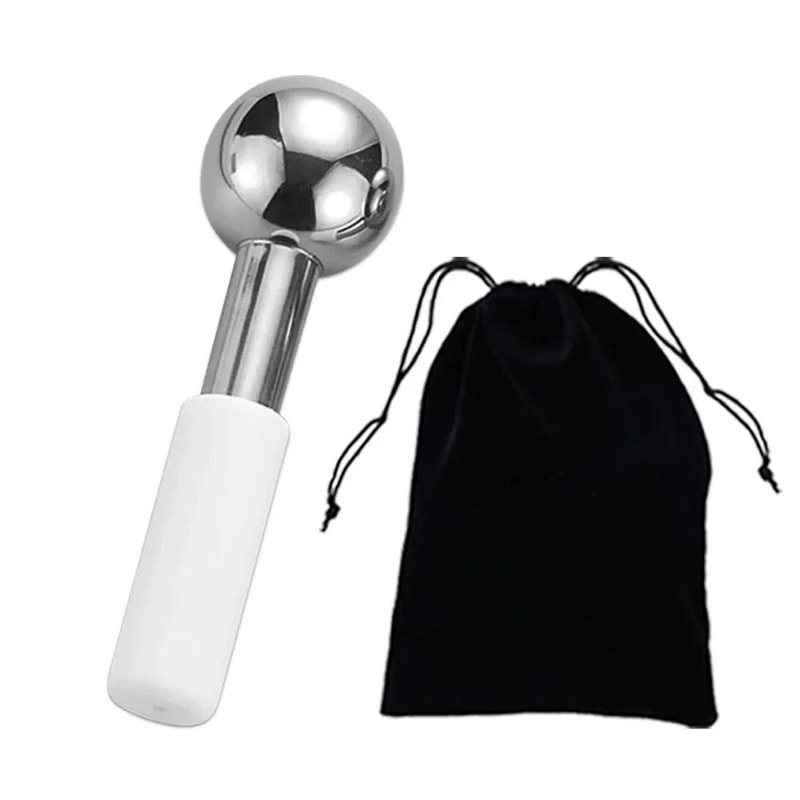 Stainless Steel Ice Globes Facial Cooling Massage Tools 6