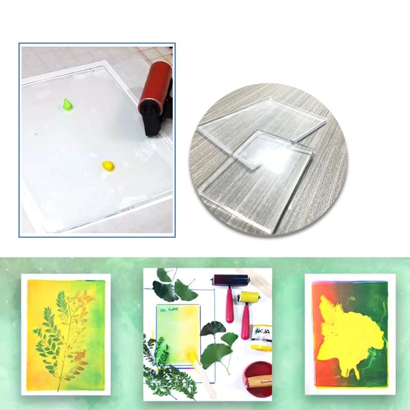 Reusable Gel Printing Plate For Monoprinting And Art Crafts 2