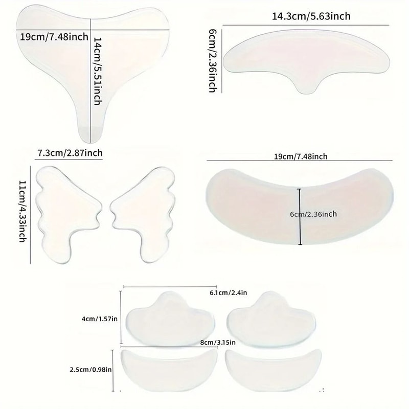 Reusable Silicone Face And Neck Care Patches 3