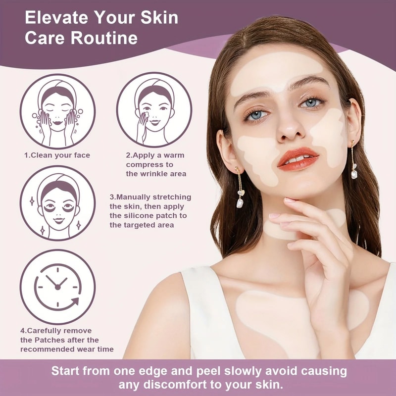 Reusable Silicone Face And Neck Care Patches 5