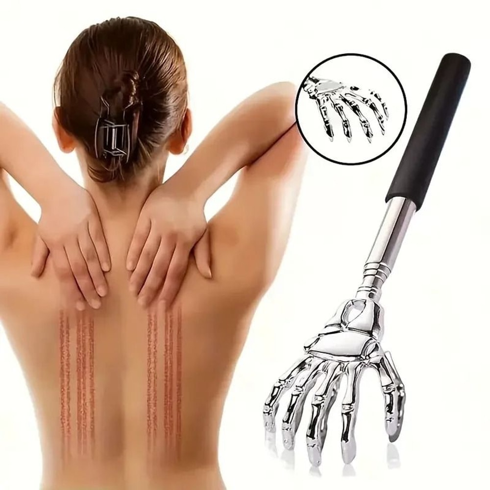 Extendable Stainless Steel Bear Claw Back Scratcher 0