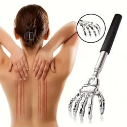 extendable stainless steel bear claw back scratcher