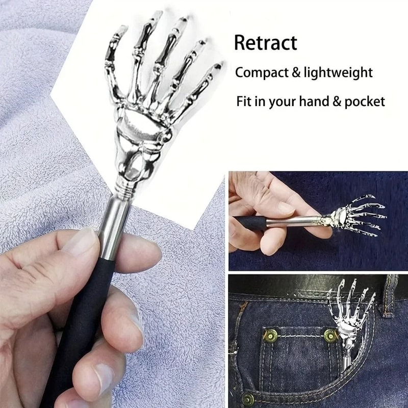 Extendable Stainless Steel Bear Claw Back Scratcher 4