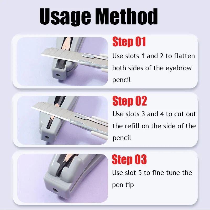 Microblading Eyebrow Pencil Sharpener For Precision Brow Shaping 4