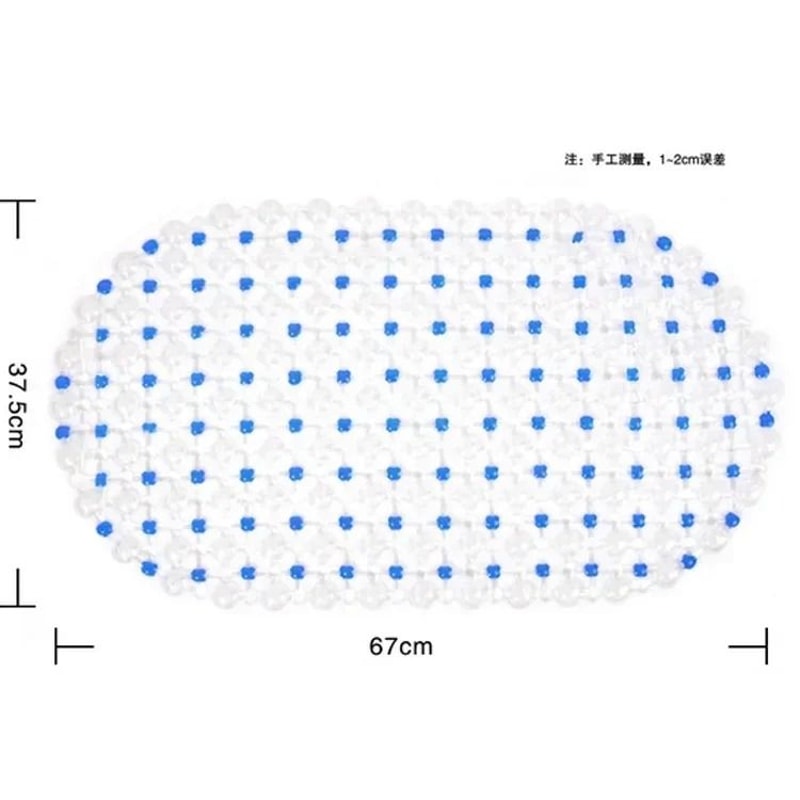 Non Slip Bathroom Bathtub Mat With Massage Suction Cups 5