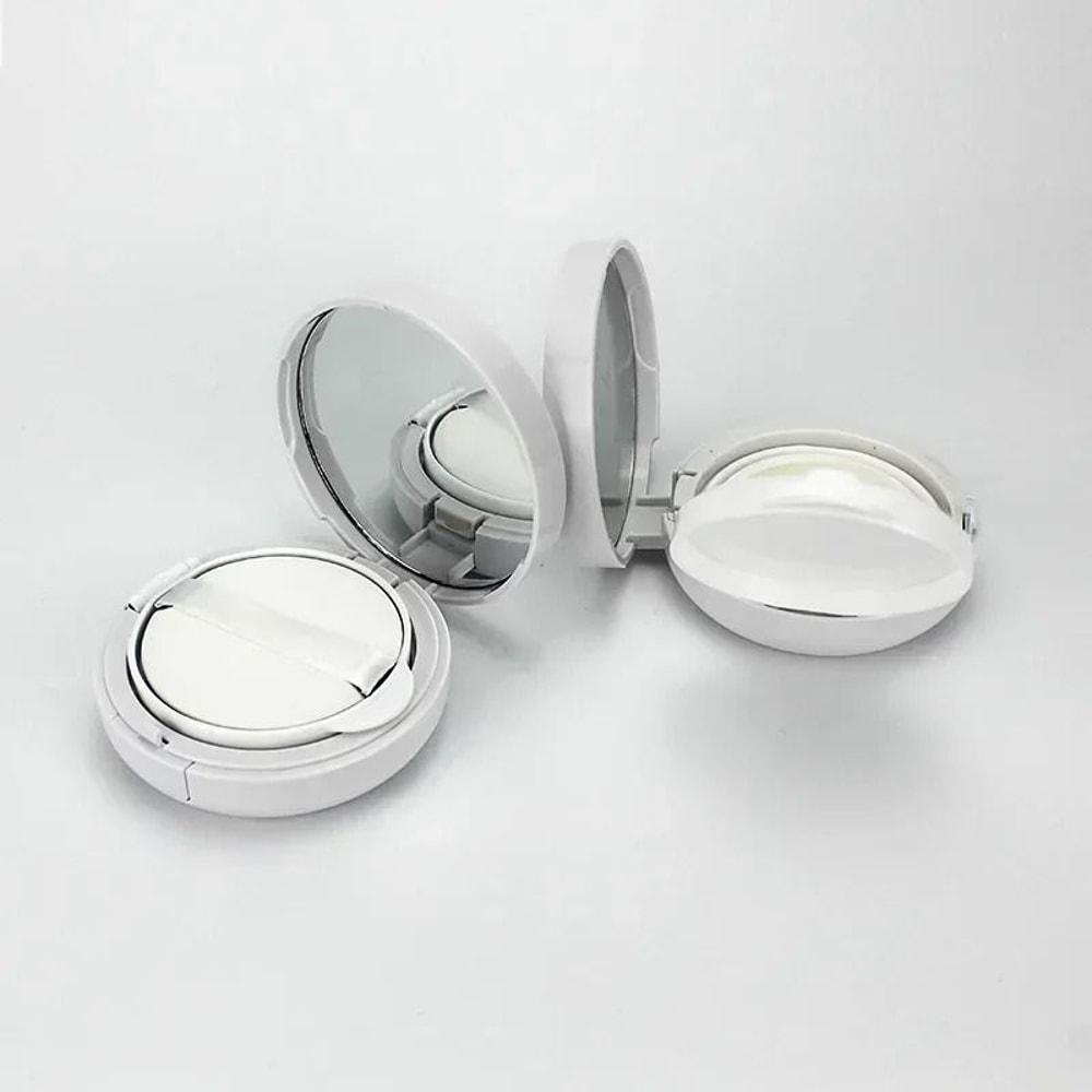 Empty Air Cushion Puff Compact Case With Mirror And Sponge 5
