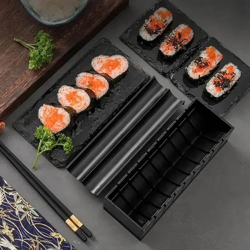 DIY Sushi Making Kit With Rice Ball And Roll Molds 1
