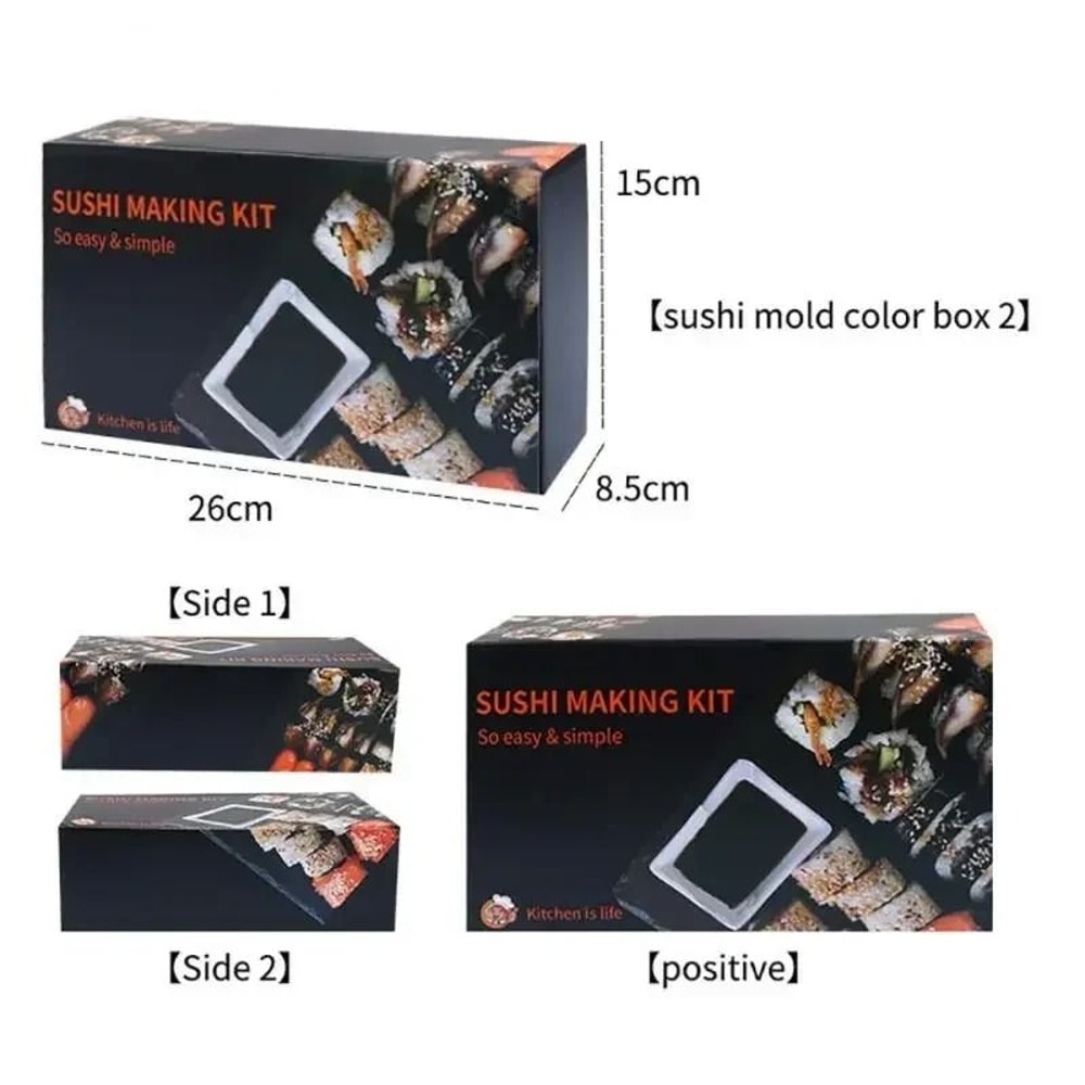 DIY Sushi Making Kit With Rice Ball And Roll Molds 3