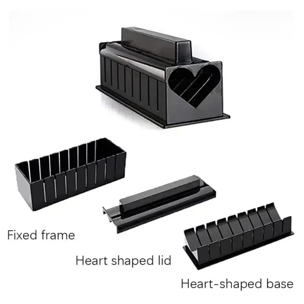 DIY Sushi Making Kit With Rice Ball And Roll Molds 7