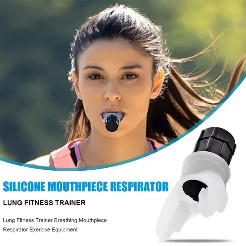 Portable Lung Capacity Breathing Trainer With Adjustable Resistance 1