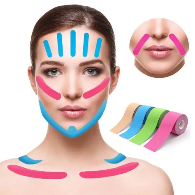 Facial Kinesiology Tape For Face And Neck Lifting 3