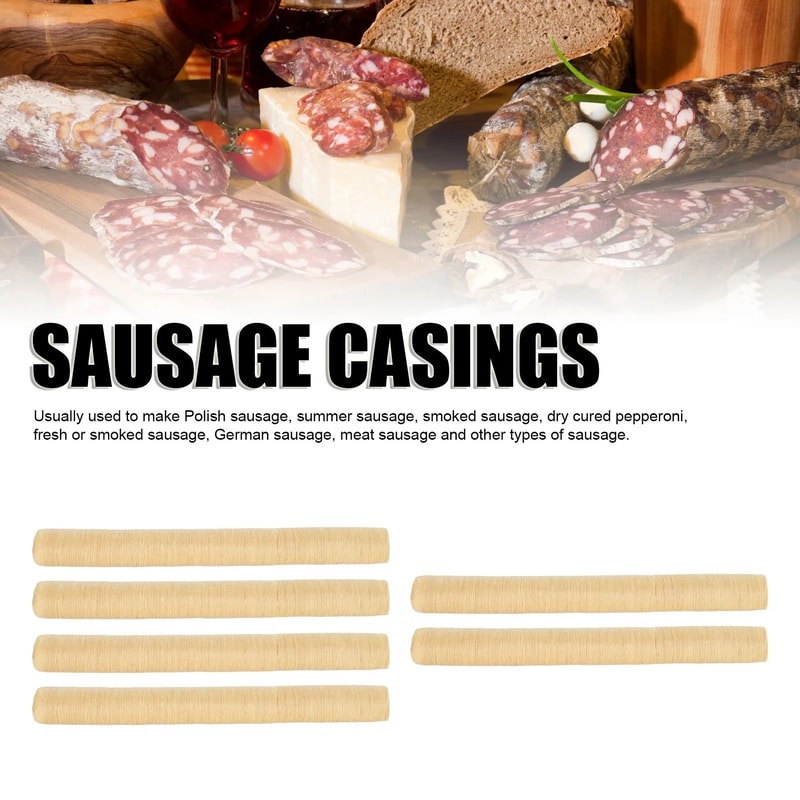 Collagen Sausage Casing 26mm 5 Meter Roll For Homemade Sausages 1