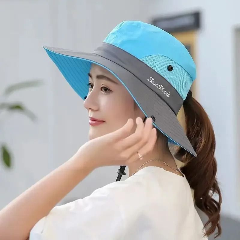 Womens Wide Brim Foldable Summer Sun Hat 4