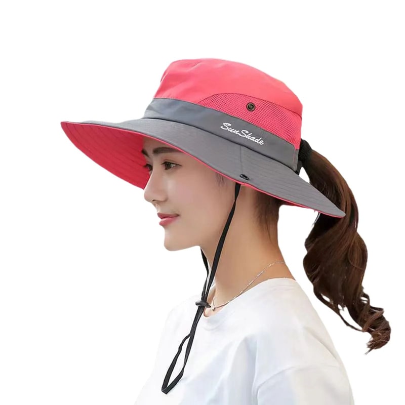 Womens Wide Brim Foldable Summer Sun Hat 6