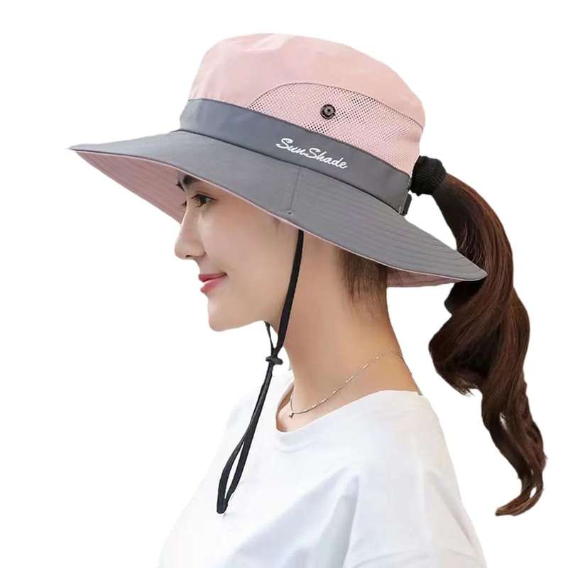 Womens Wide Brim Foldable Summer Sun Hat 8