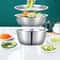 3 In 1 Stainless Steel Vegetable Strainer And Grater Bowl 1