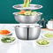 3 In 1 Stainless Steel Vegetable Strainer And Grater Bowl 1