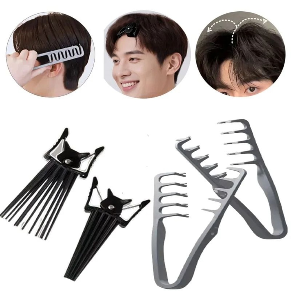 Fluffy Hair Root Styling Clip And Texture Comb Set 0
