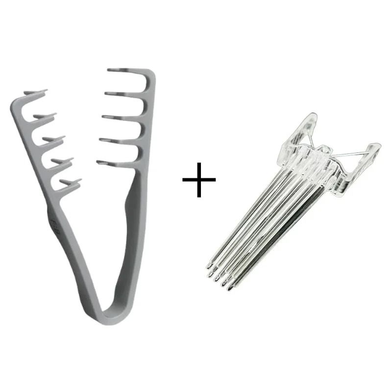 Fluffy Hair Root Styling Clip And Texture Comb Set 7