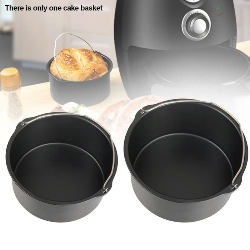 Non Stick Air Fryer Baking Pan For Cakes And Pizza 1