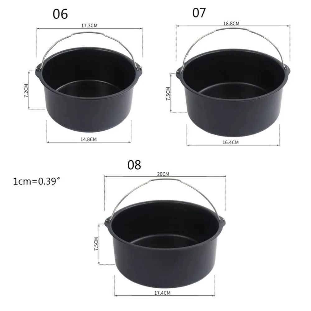 Non Stick Air Fryer Baking Pan For Cakes And Pizza 5