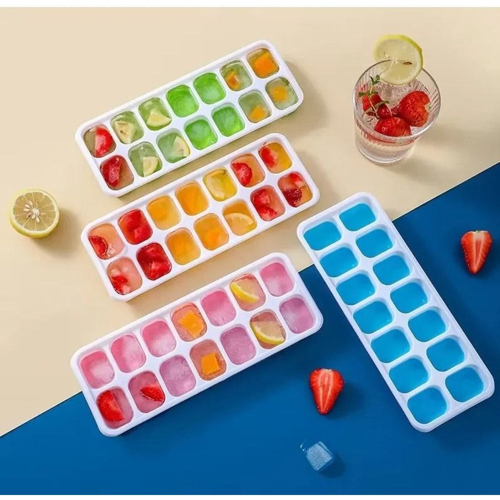 Silicone Square Ice Cube Tray With Easy Release Base 3