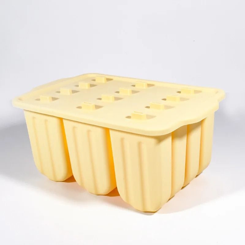Silicone Popsicle Mold Tray With Lid For Homemade Desserts 8