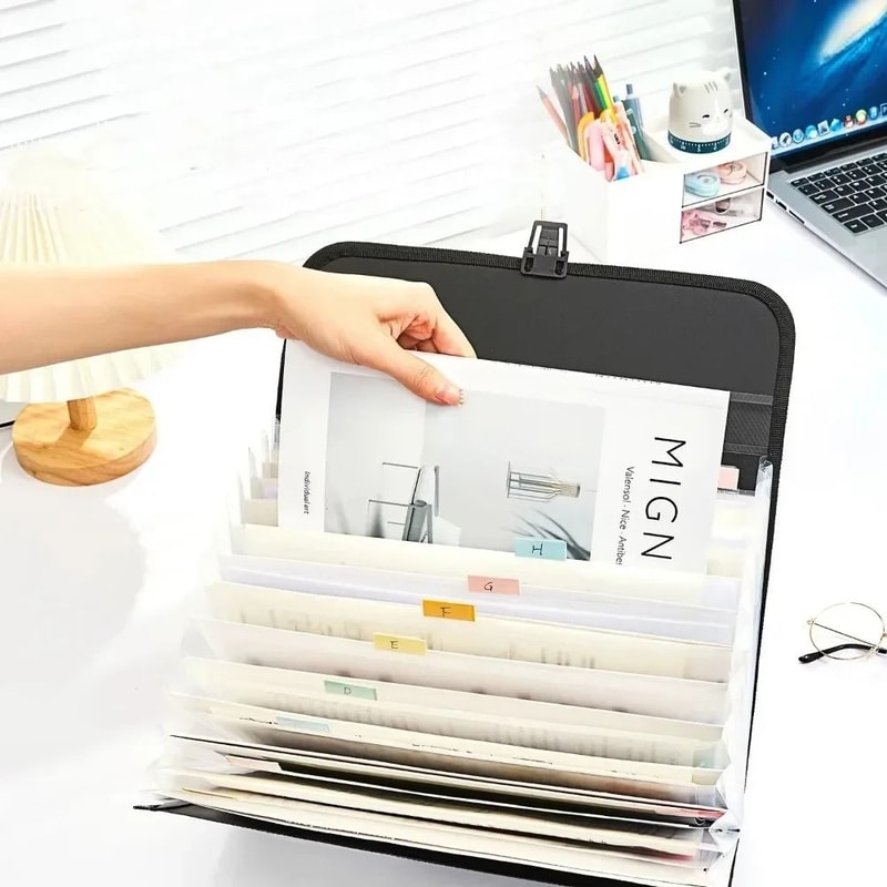 A4 Expanding File Folder With 13 Pockets 3